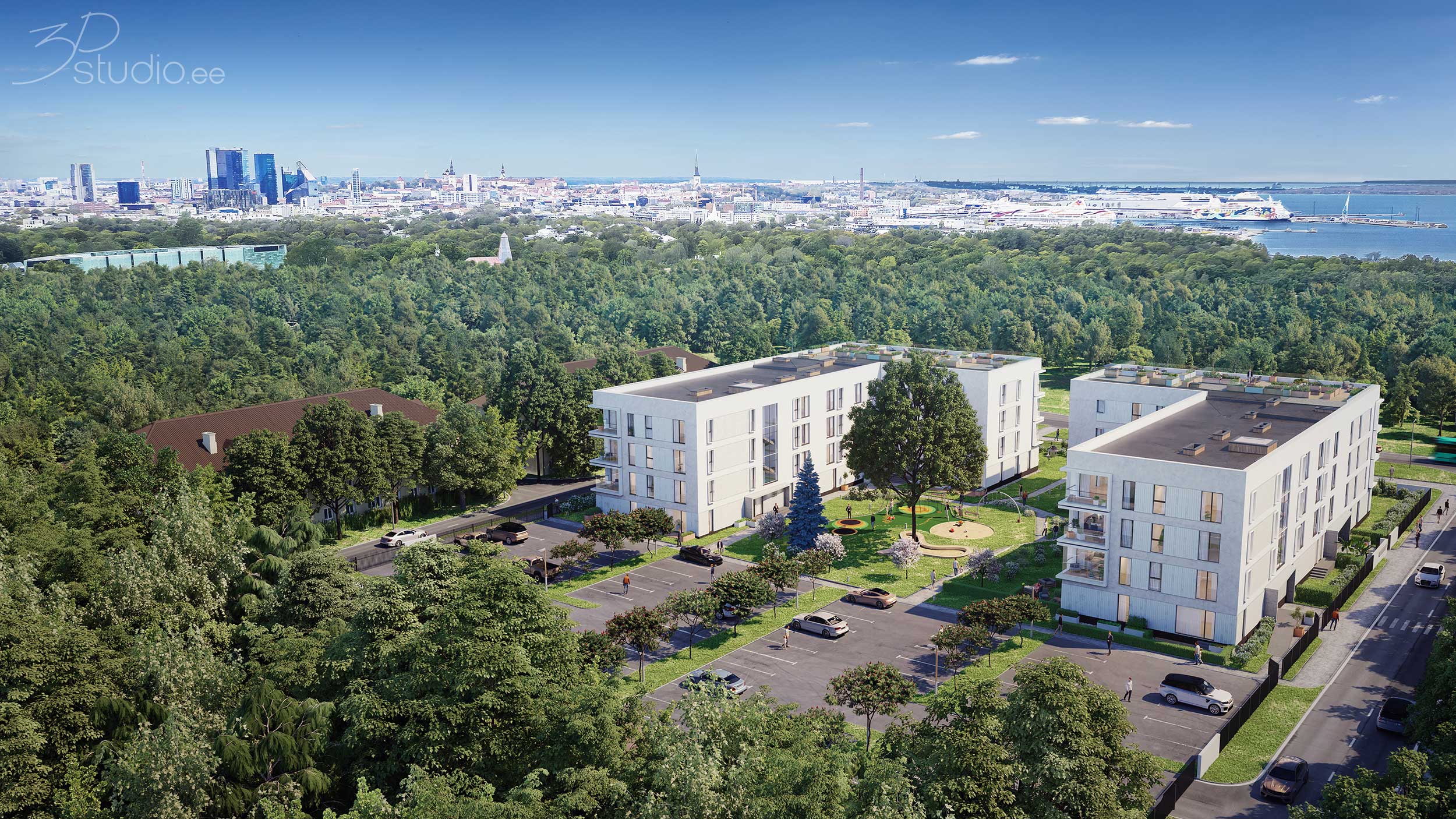 3D, bilder, Visualisierung, Architektur, Immobilien, Verkaufsbilder, rendering