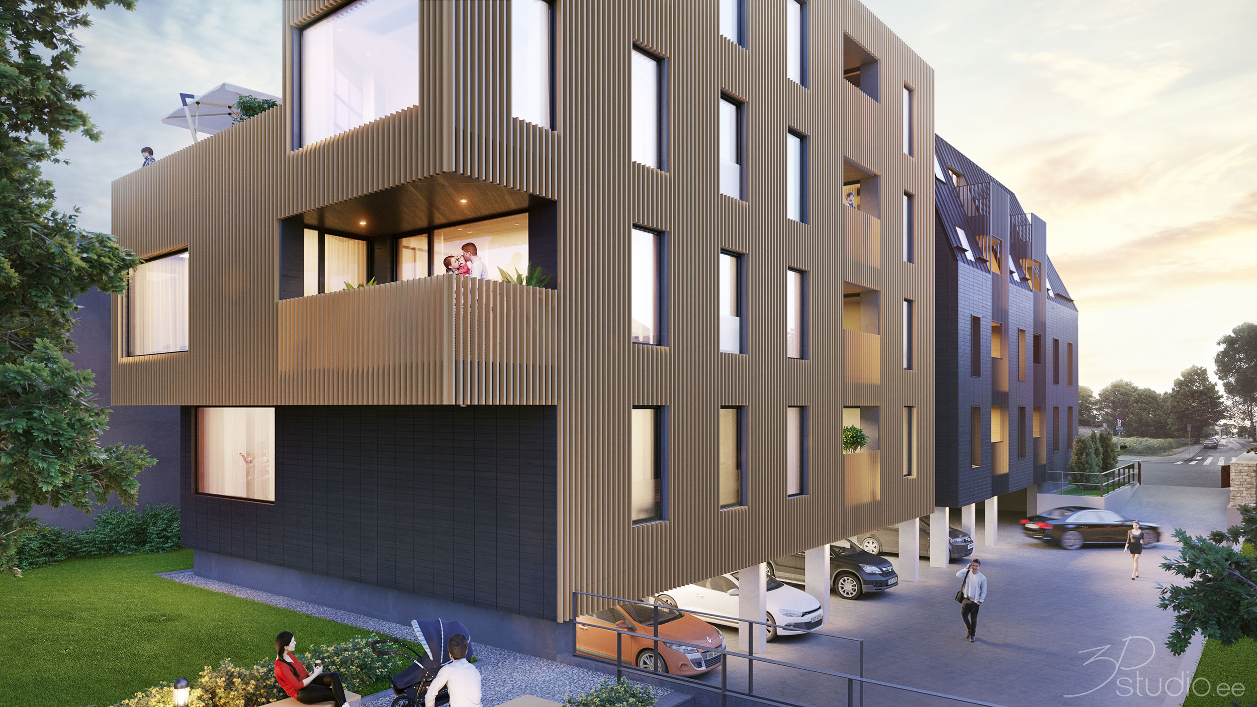 Exterior 3D Rendering